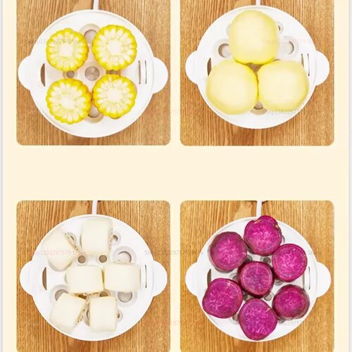 Electric Egg Cooker Boiler Maker 14 Egg Capacity Double Lay