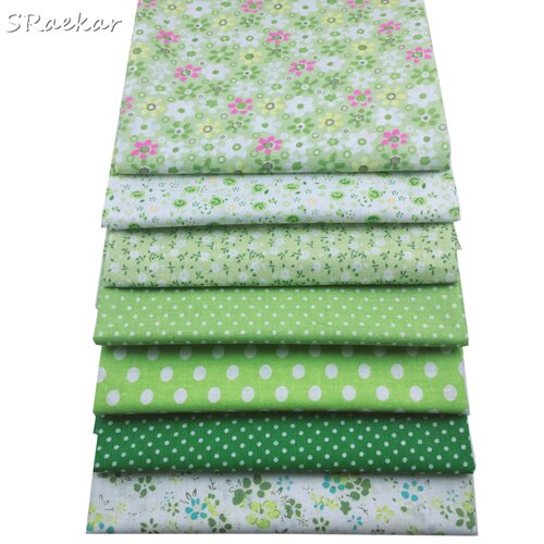 50x50cm 7pcs Patchwork Plain Cotton Fabric Quit Fabric Bund
