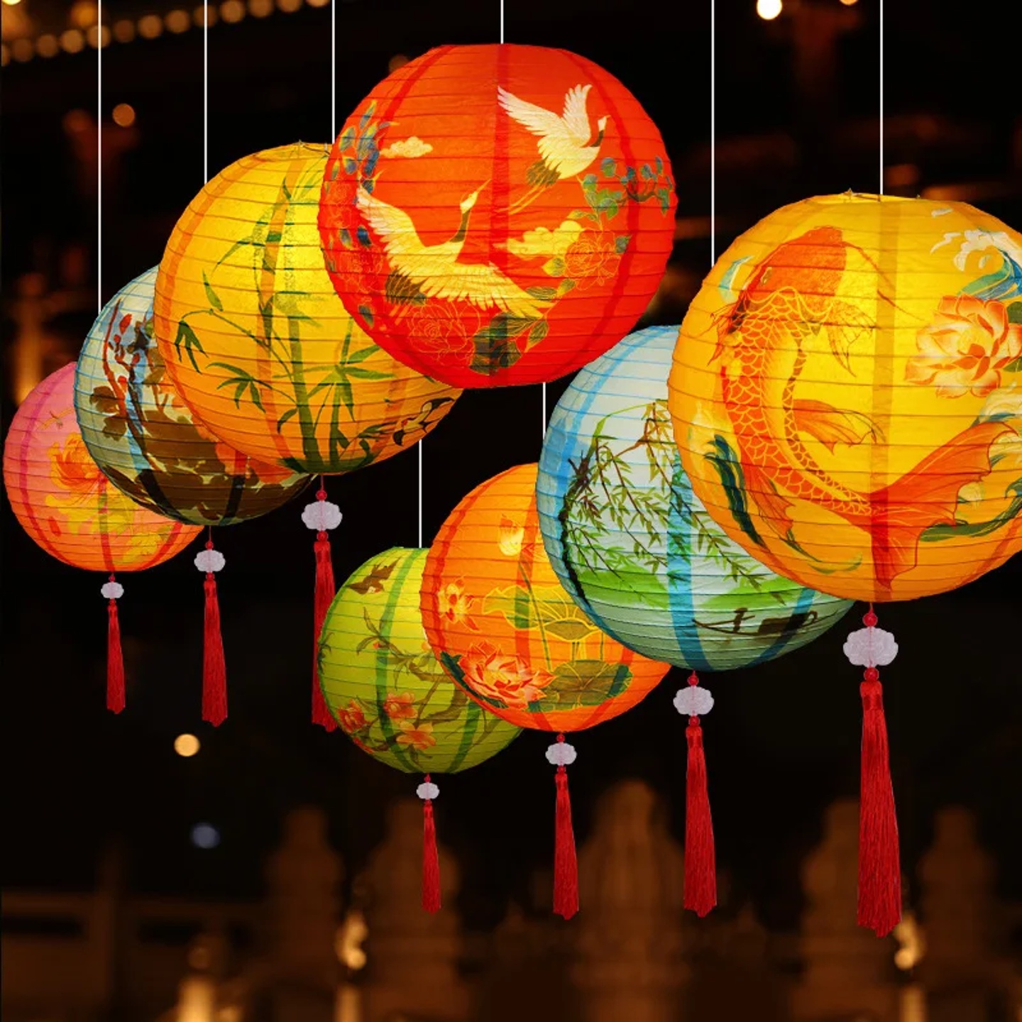 Paper Lantern for Mid-autumn Fectival Chinese Paper Festiva