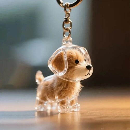 Dogs Hair Storage Pendant Cute Keychain Bag Pendant Couple