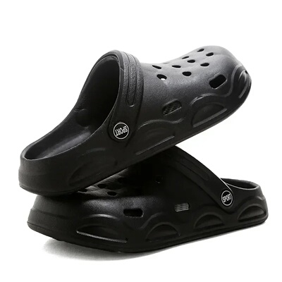 Hole shoes men's summer new outer wear bag head couple half