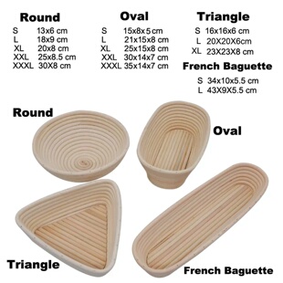 Rattan Bread Proofing Basket Bread Basket Oval Rattan Wicke