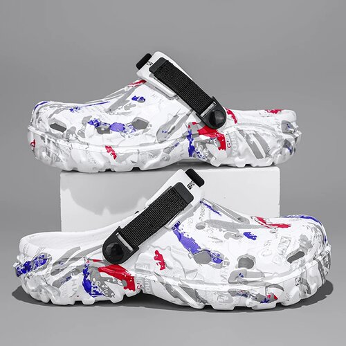 Summer Men Slippers Camouflage Platform Outdoor Clogs Shoe
