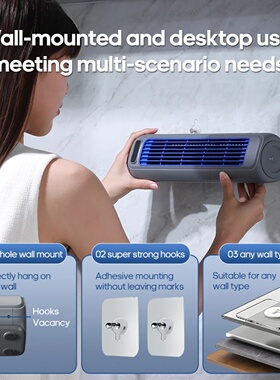 KINSCOTER Portable Air Conditioner Fan 2000mAh Quiet Deskto