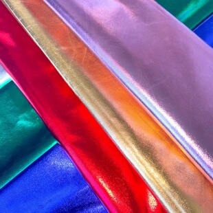 59in x 19in Stretch Shiny Gold Foil Bronzing Spandex Fabric