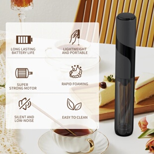 Kitchen Powerful Stirrer Milk Frother Handheld Foam Maker f