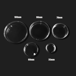 10pcs 60mm Plastic Sterile Petri Dishes Bacteria Culture Di