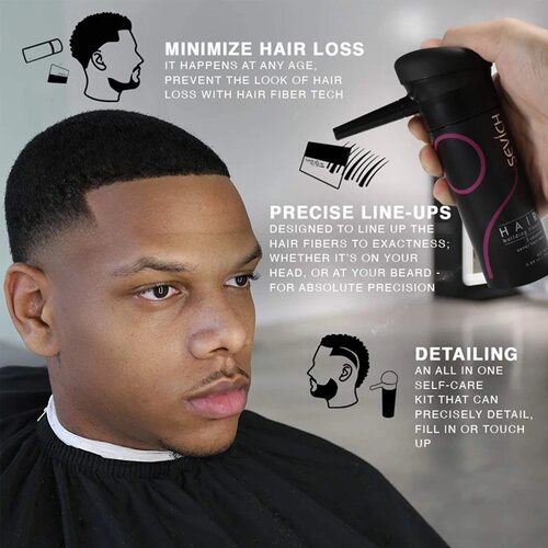 SEVICH Hair Building Fiber Set Cover Sparse Hair Or Bald Sp