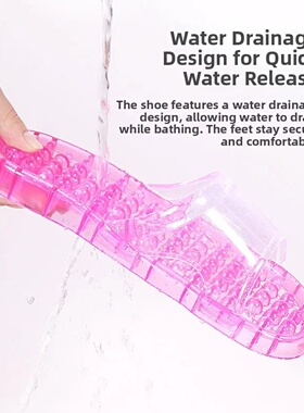 Beach Plastic Sandals Men's Women's Hollow out Slip-On Slip