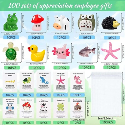 50/100 pieces Employee appreciation gift to colleagues than