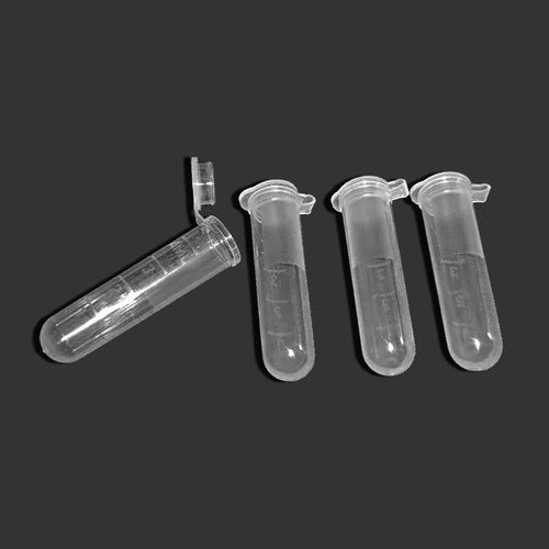 300Pcs 5 ml Plastic Centrifuge Lab Test Tube Vial Sample Co