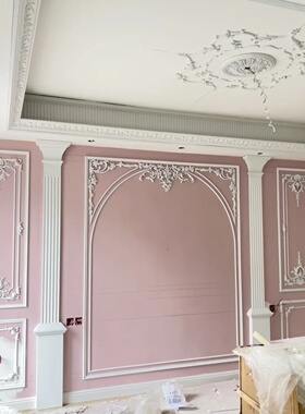 Wood Molding Corner Onlay Cabinet Home Decor Items Figurine