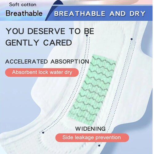 90Pcs/3Pack Anion Sanitary Pads Kill Bacteria Panty Liner A