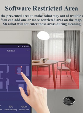 ABIR X8 Robot Vacuum Cleaner ,Laser System, Multiple Floors