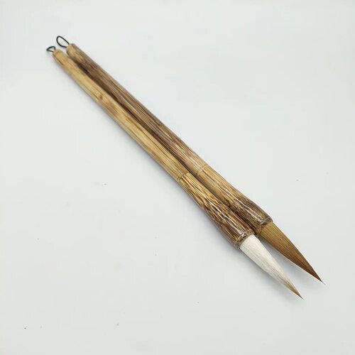 3Pcs/set Calligraphic Brush L/M/S Brown Bamboo Writing Brus