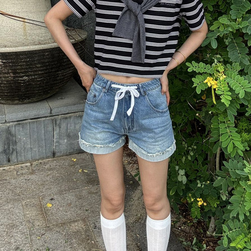日常休闲牛仔裤慵懒旅行运动裤子