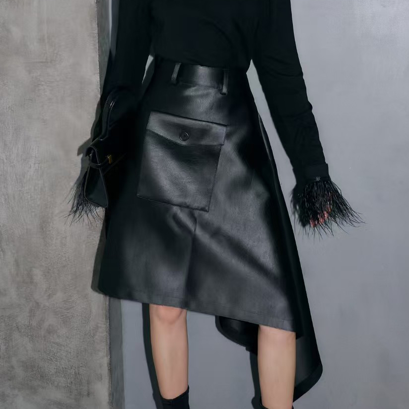 时尚洋气设计感半身裙不规则女裙