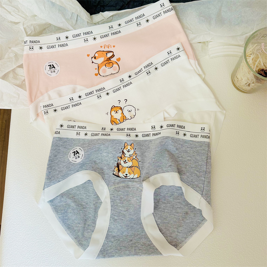 超可爱柯基女士内裤纯棉7A抑菌