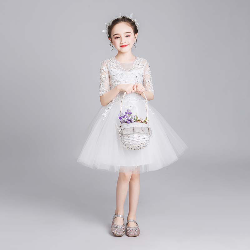 生日婚纱礼服子布予演出服洋气女