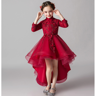 新款女童礼服小主持人生日公主裙