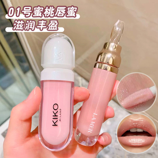 Volume透明去死皮嘟嘟唇01 现货KIKO清透滋养蜜桃润唇蜜丰唇蜜Lip