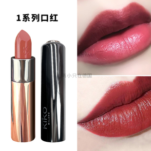 现货KIKO1系黑管丝绒奶油豆沙奶茶裸色口红滋润顺滑132牛血色104