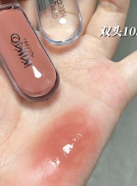 白开水蜜桃乌龙奶茶双头唇釉103