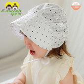 新生婴儿遮阳帽春夏薄款 公主帽新生儿宝宝帽子防晒帽太阳帽渔夫帽
