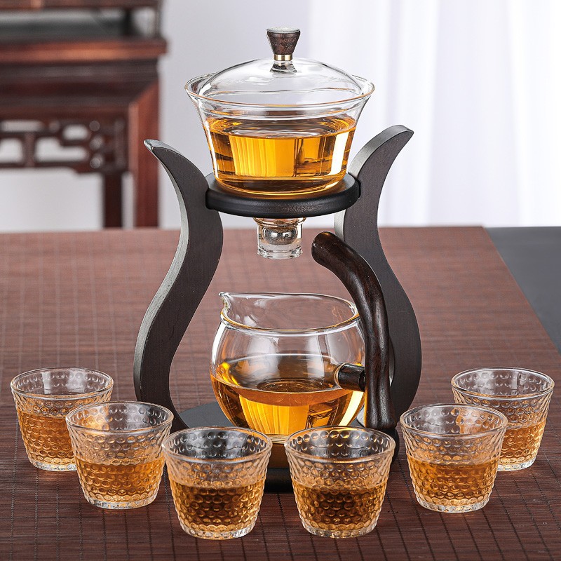 半全自动茶具玻璃懒人功夫茶杯套整套茶具