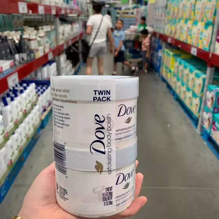 美国直邮 Dove/多芬石榴籽和乳木果风味冰激凌身体磨砂膏298g*2瓶|ruв категории туалетные чище/санитарно - гигиенических салфеток/бумага/Ароматерапия, шампунь/человек чистой, уход за телом, тело скраб/Leur мазь - от Buy2taobao.com для оказания профессиональной услуги покупки агента Taobao