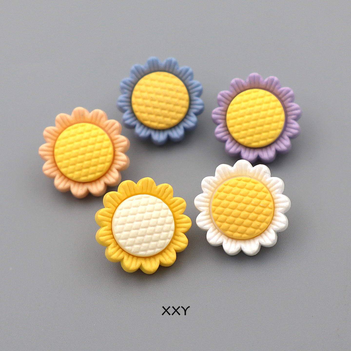 可爱彩色卡通花形扣子儿童纽扣