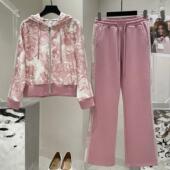 套装 2025新款 礼品 运动装 卫衣妈妈礼物气质运动衣中年时尚 秋季 大码