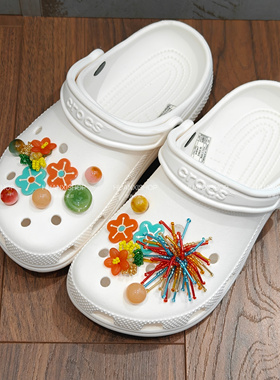 梦回丨卡骆驰洞洞鞋鞋扣crocs鞋花花朵国风鞋面装饰扣可配汉服diy