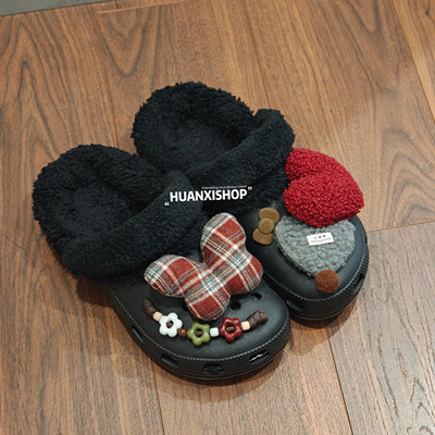 安娜的花园丨冬季洞洞鞋鞋鞋花可爱鞋扣百搭红色鞋面装饰扣卡骆驰