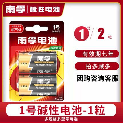 南孚1号电池大号一号燃煤气灶天然气灶液化气灶热水器用电池丰蓝