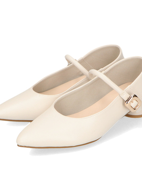 ORiental TRaffic日系新款两穿圆跟尖头时尚单鞋女