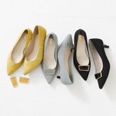 ORiental TRaffic通勤外穿可拆卸金属配饰一脚蹬尖头猫跟单鞋 女秋