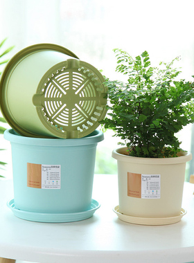 花盆+泥土 适合种子种球球根花卉盆土套装 矮加仑盆 保湿透气土壤