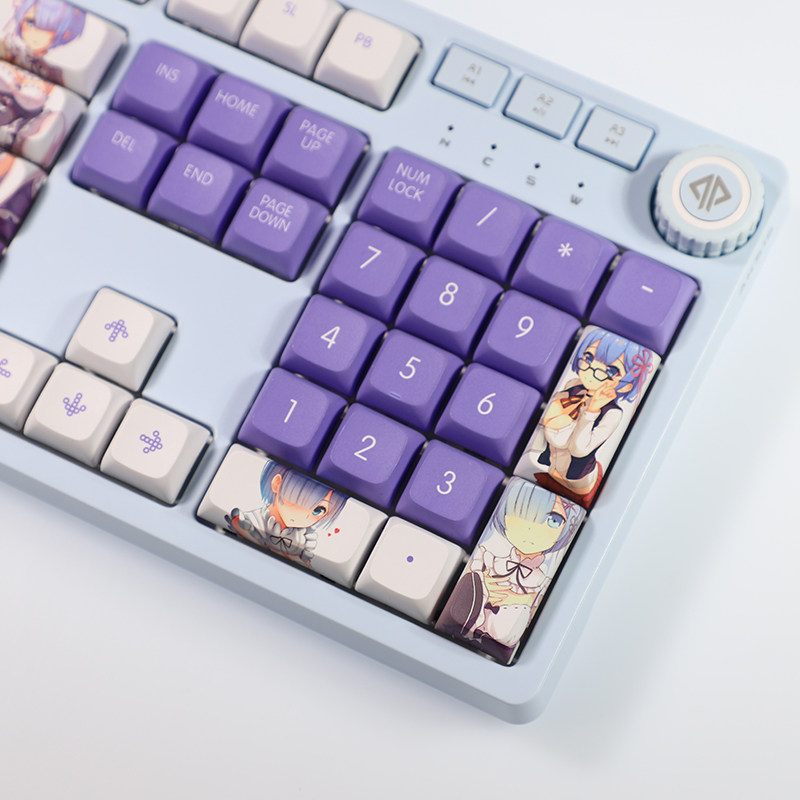 REM KEYCAP XDA 기계식 범용 입체 귀여운 맞춤형 E-스포츠 PBT 승화 맞춤형 표준 108 키