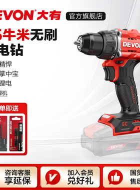 大有55牛米手电钻5218无刷冲击钻5219电动螺丝刀家用起子机电钻