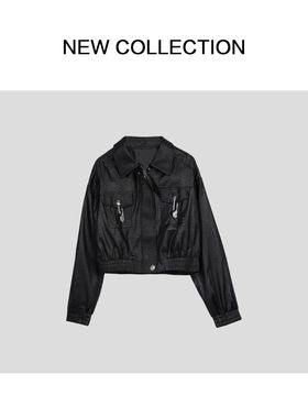 新款黑色时尚外套 W351817B