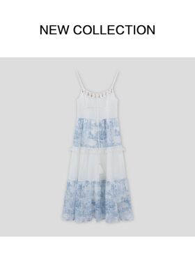 吊带夏季气质碎花法式连衣裙长裙裙子L5526072-6072