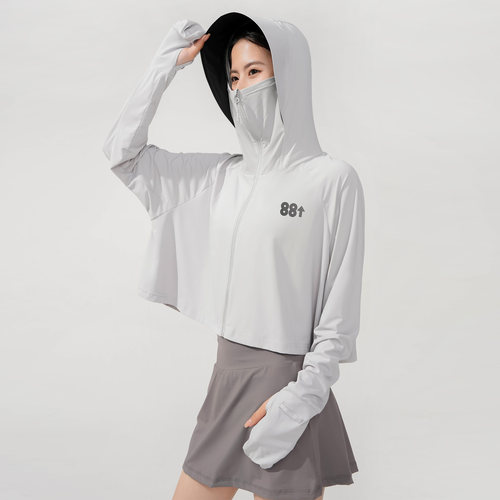 88rising披肩防晒衣女夏季凉感冰丝透气斗篷防晒外套