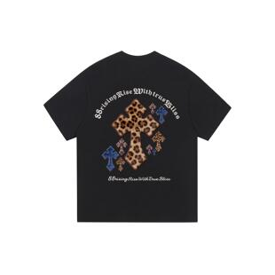 88rising 纯棉美式复古高街环状哥特字母数字Logo印花情侣短袖T恤