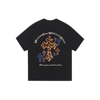 88rising 纯棉美式复古高街环状哥特字母数字Logo印花情侣短袖T恤