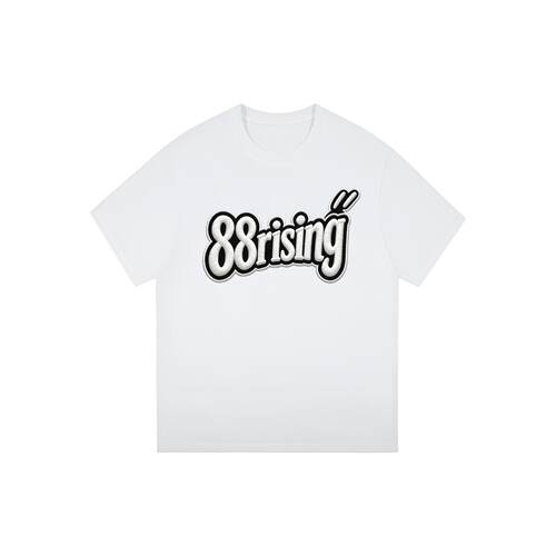 88rising 【高克重纯棉系列】美式复古纯色基础仿万针刺绣品牌创