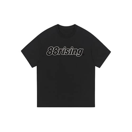 88rising 【高克重纯棉系列】美式复古基础纯色仿万针刺绣品牌创