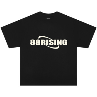88rising 环绕星辰厚板胶印大字母logo潮流纯棉短袖T恤 男女同款