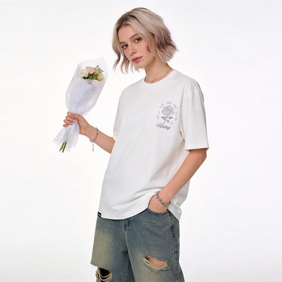 88rising美式复古刺绣纯棉T恤