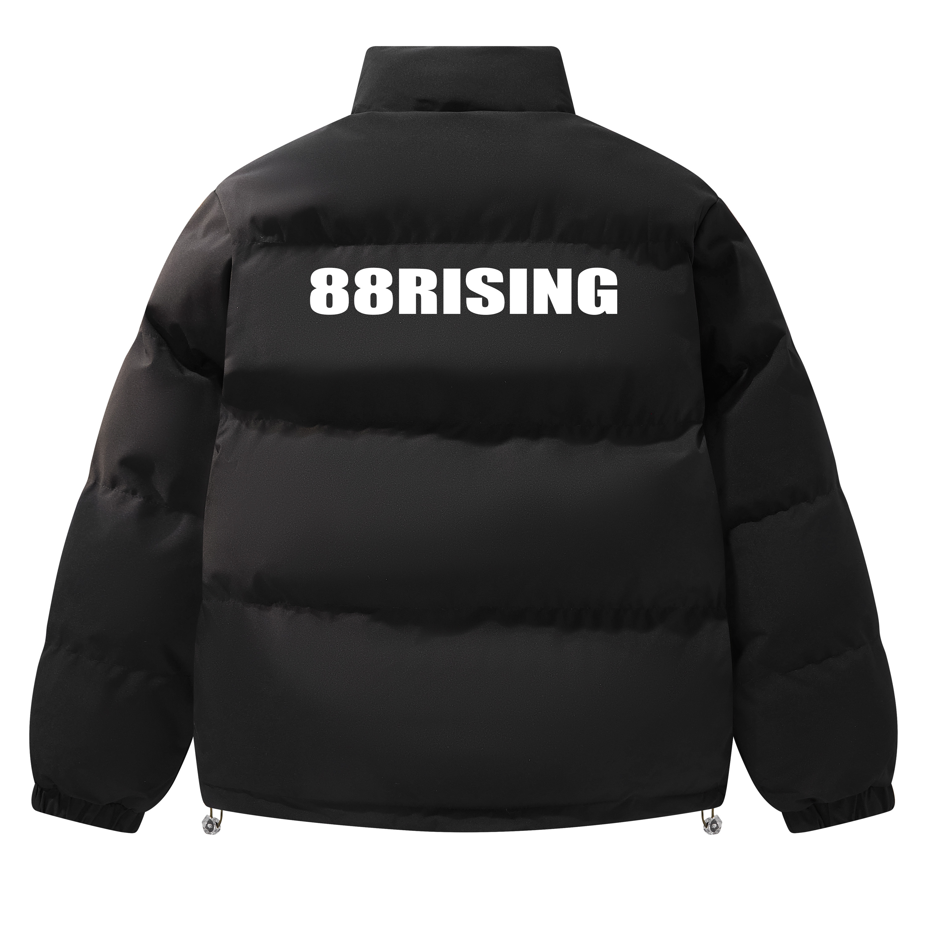 88rising 字母logo印花学院风加厚外套保暖绗缝面包服立领棉服